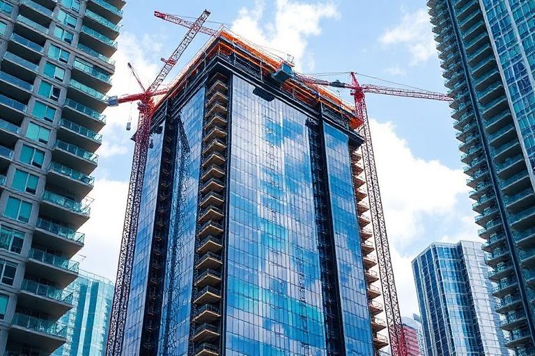 Torres de nueva construcción de lujo en Miami